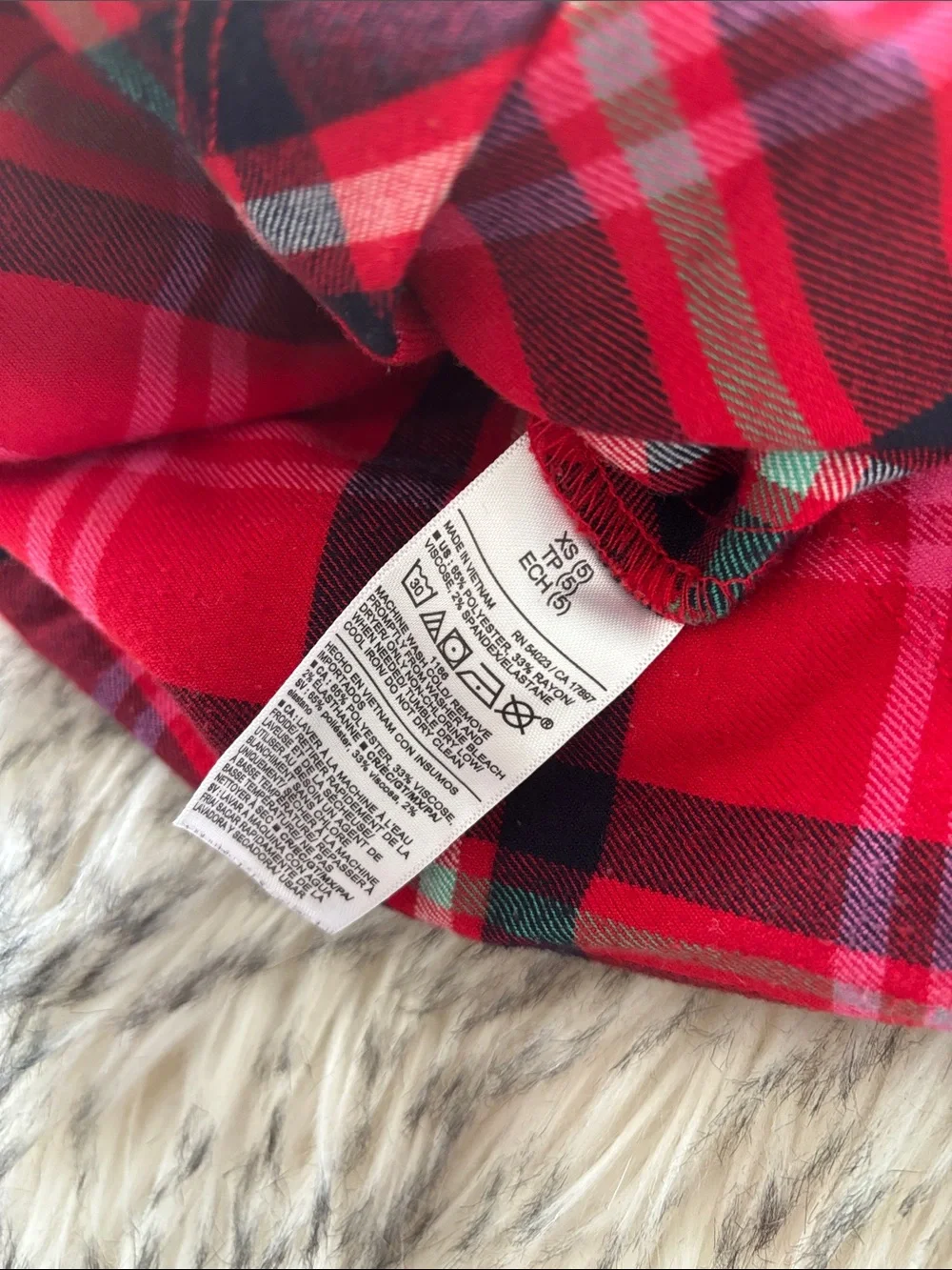 5T Old Navy Red Plaid Mini Skirt